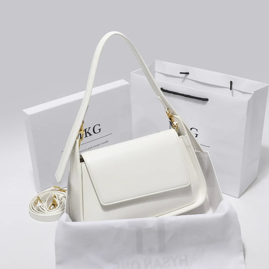Women's Leather Messenger Bag – Versatile Crossbody & Shoulder Handbag